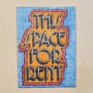 1979 "THIS SPACE FOR RENT"MINI IRON-ONICS iron-on CRACKER JACK PRIZE "I.D. 1403" - Picture 1 of 2