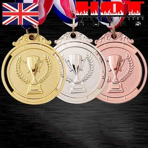 3Pcs Winner Medals Gold Silver Bronze Medal Set for Sports School Competition *A - Picture 1 of 11