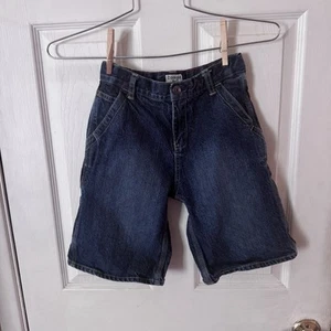 Osh Kosh Bgosh Size 7 Boys Carpenter Shorts Blue Jeans Medium Wash - Picture 1 of 10