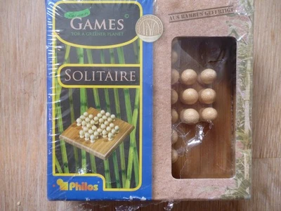 SOLITAIRE # SPIEL # AUS BAMBUS (NEU+OVP) # SOLITÄR - Bild 1 von 3