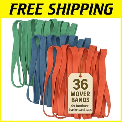 Secure Moving Blankets with Rubber Bands - Image 1 of 4