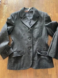 Margaret Howell Women's Wool Jacket L Dark Gray Classic Outerwear Excellent Con - Picture 1 of 6