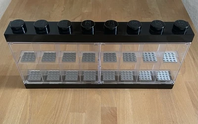 Lego Schaukasten Vitrine Minifiguren für 16 Figuren schwarz - Bild 1 von 4