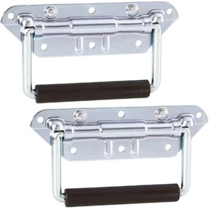 2 St. Klappgriff gefedert 155 x 83 mm silber Kistengriff Boxengriff Tragegriff - Bild 1 von 6