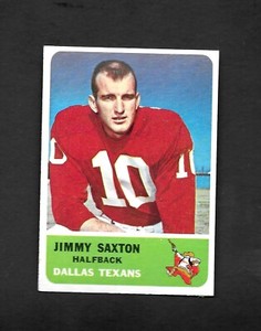 1962 FLEER #26 JIMMY SAXTON - NM/MT - 3.99 MAX SHIPPING COSTS