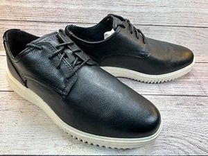 Cole Haan Grand Leather Oxford Shoes Mens Size 8 Wide Black Lace Up C36934 *GUC* - Picture 1 of 10