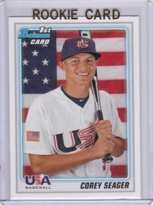 COREY SEAGER 2010 ROOKIE CARD Bowman 1st RC Baseball TEAM USA Los Angeles Dodger - Picture 1 of 2