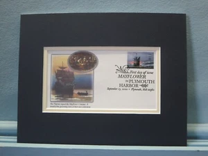 The Mayflower - Pilgrims Sign the Mayflower Compact in 1620 & First Day Cover - Picture 1 of 1