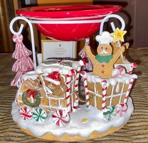 Yankee Candle Gingerbread Christmas tart tree train house warmer new no box - Picture 1 of 10