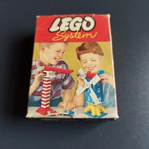Vintage Lego System Box Nr. 220 produziert 1958-1965. 20 2x2 gelbe Ziegel. - Bild 1 von 9