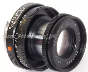 Obiettivo Leica Elmar-M 1:2.8/50 Leica Elmar M 11831 50mm F2.8 E39 + confezione ORIGINALE - Foto 1 di 9