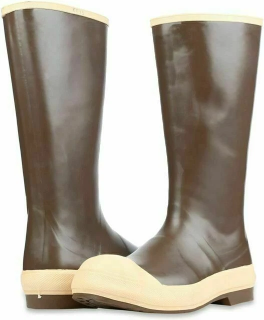 Servus Honeywell Industrial Steel Toe Rubber Work Boots - Tan, Size 8