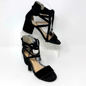 Jessica Simpson Damen schwarz Wildleder Leder Knöchelriemen Sandalen, Größe 6,5 - Bild 1 von 9