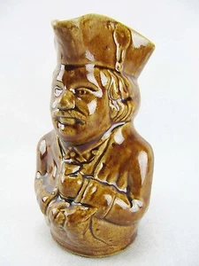 Bennington Pottery Toby Patriot Pitcher Jug Rockingham Brown Glaze Ca. 1850's - Picture 1 of 6