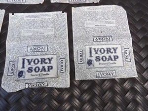 Lot of 2 Antique IVORY SOAP Label Proctor & Gamble Vintage Advertising Household - Picture 1 of 6