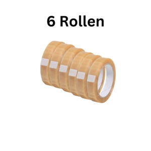 6 Rollen PVC Packband SPADA® 500 transparent 25 mm x 66 m - Bild 1 von 2