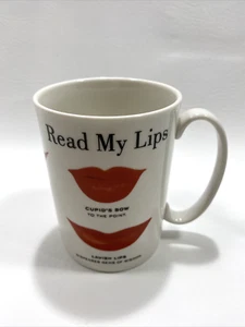 Tazza Lenox Kate Spade Snap Happy Read My Lips caffè tè rosso rossetto - Foto 1 di 12