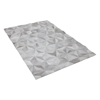 Nueva alfombra brasileña de cuero de vaca gris retazos tamaño 4x6 pies Foto 1 de 4