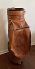 Vintage Hand Tooled Leather Golf Bag