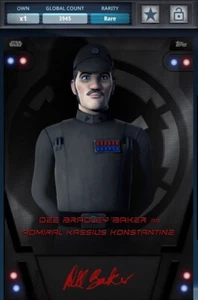 Topps Star Wars Card Trader 2023 Imperial Forces Admiral Kassius Digital Card - Picture 1 of 3