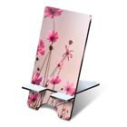 1x 3mm MDF Phone Stand Pink Cosmos Flower #16633