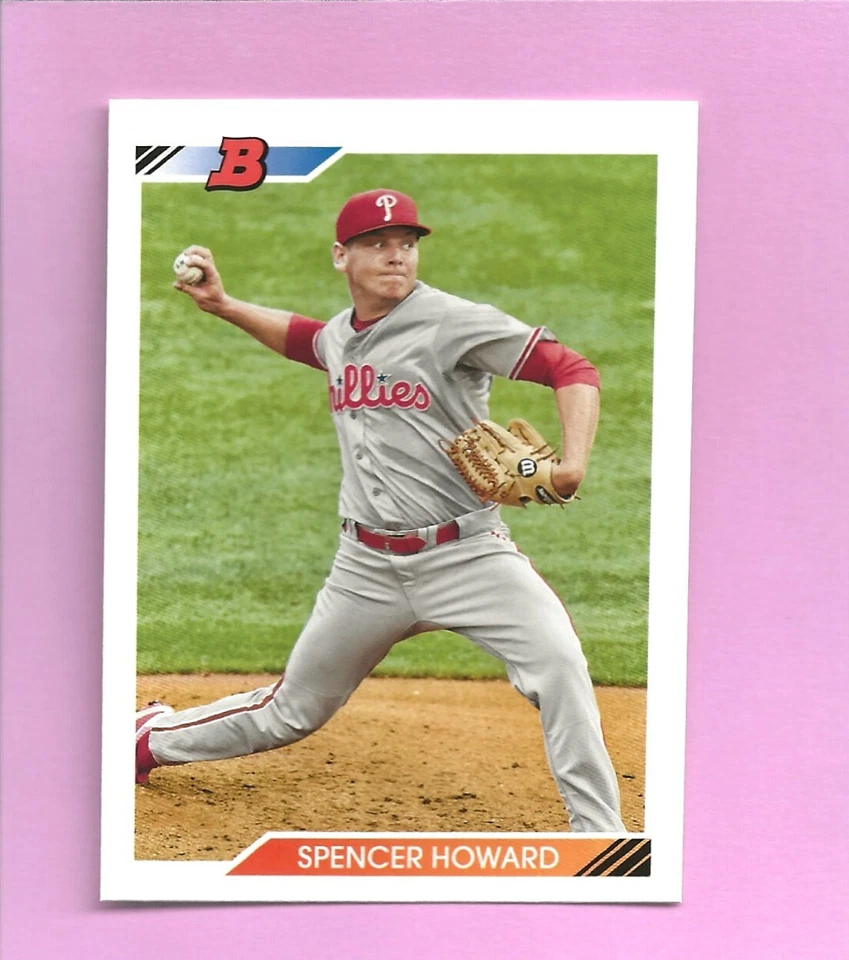 2020 Bowman Heritage Prospects Spencer Howard BHP-55 Philadelphia Phillies - Image 1 of 1
