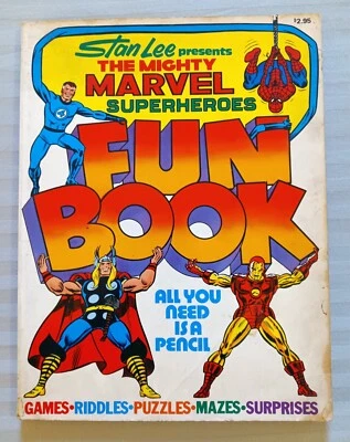 MARVEL FIRESIDE: MIGHY MARVEL SUPERHEROE'S FUN BOOK #1, TPB, STAN LEE, 1976 - Image 1 of 4