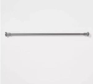 72" Dual Mount Cast Style Finial Shower Curtain Rod-Threshold Extends 46in–72in - Picture 1 of 4