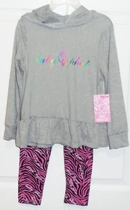 Baby Phat Mädchen Langarm Zebra Pyjama Set Größe 4 NEU - Bild 1 von 3