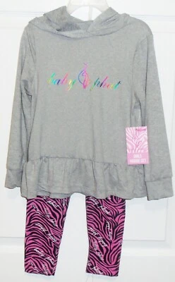 Conjunto de pijama cebra manga larga Baby Phat niñas talla 4 NUEVO Foto 1 de 3