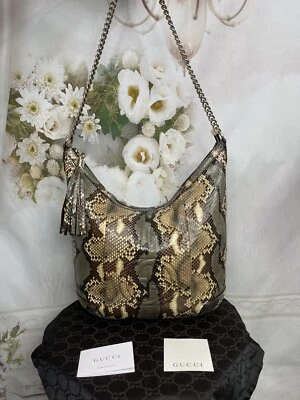 GUCCI PYTHON SOHO CHAIN SHOULDER BAG Super GORGEOUS BRAND NEW MSRP$ 3800 Sale! - Image 1 of 4