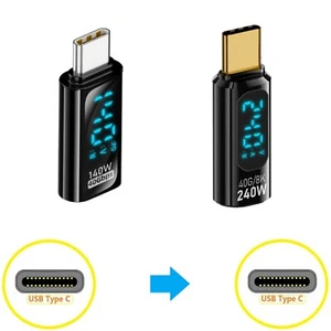 LCD USB 4 Type C 40 Gdps chargeur synchronisé vidéo câble de charge convertisseur 8K/60Hz - Photo 1 sur 8