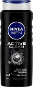 NIVEA MEN Active Clean Shower Gel-and Body Wash 500ml - Picture 1 of 7