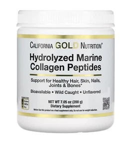 California Gold Nutrition Hydrolyzed Marine Collagen Peptides 200g - Picture 1 of 3