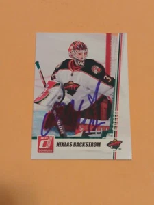Niklas Backstrom Signed Minnesota Wild Card - Picture 1 of 2