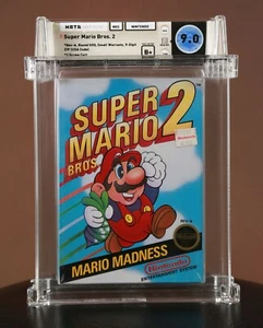 Super Mario Bros 2 Round Seal WATA 9.0 B+ Factory Sealed NES New Nintendo VGA - Picture 1 of 2