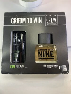 Colonia American Crew Nine para hombre 2,5 OZ Árbol de té 3 en 1. RARO DESCONTINUADO! Foto 1 de 4