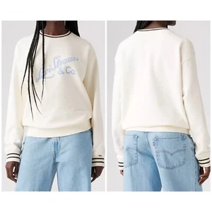 Levi’s GRAPHIC HERITAGE SPORT CREWNECK SWEATSHIRT Women Sz M NWT - Picture 1 of 9