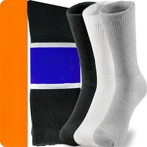 Für Damen unverbindliches Oberteil Rundlauf Diabetiker Baumwolle Crew-Socken - Bild 1 von 11