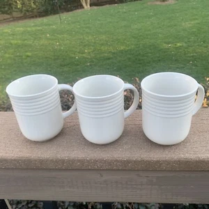 Oneida Casual Settings 3 "Breeze" cremeweiß geringelt Kaffee- oder Teebecher Tassen - Bild 1 von 8