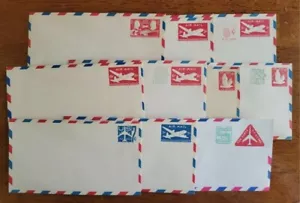 U.S. Postal Stationery collection of 10 different mint airmail entires from 1946 - Picture 1 of 1