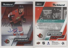 2020 Upper Deck Parkhurst Prominent Prospects Red /10 Josh Norris Rookie Auto RC