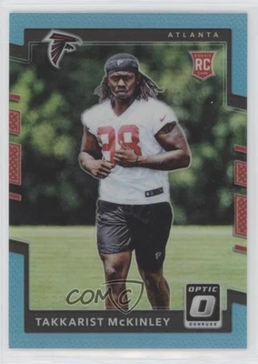 2017 Donruss Optic Rookies Aqua Prizm /299 Takkarist McKinley #150 Rookie RC - Image 1 of 2
