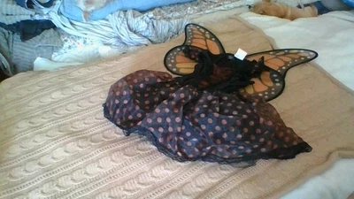 Authentic Kids Beautiful Butterfly Dress Costume w/Wings Size 6X Halloween WOW! - Image 1 of 4