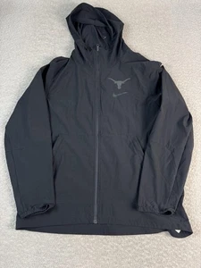 Texas Longhorns Jacke Herren Large schwarz NCAA Fußball Kapuze durchgehender Reißverschluss Nike - Bild 1 von 7