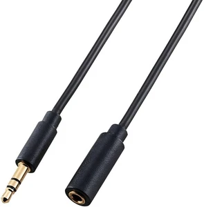 ELECOM Stereo Mini Plug Extension Cable Gold Plated 3.5dia. Female - 3.5dia - Picture 1 of 1