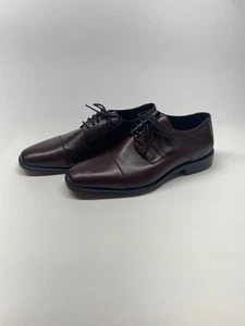 Johnston & Murphy Hombres Borgoña Italiana Piel de becerro Novick Puntera Talla 9W - Imagen 1 de 10