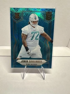 2025 Panini Donruss Elite - Rookies Jonah Savaiinaea #186 Teal Matrix /499 (RC) - Picture 1 of 2