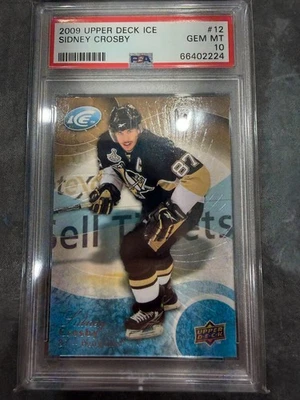 2009 Upper Deck ICE Sidney Crosby #12 PSA 10 GEM MINT - Image 1 of 2