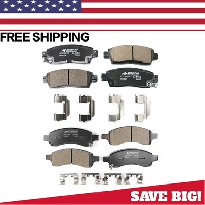 Pastillas de freno delanteras traseras de cerámica para GMC ACADIA 2007-2016 CHEVY TRAVERSE 2009--2017 Foto 1 de 3